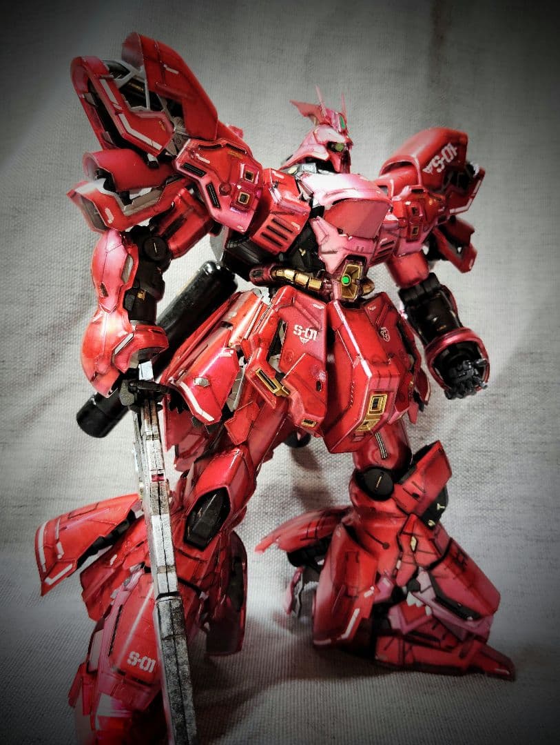 1/100 MGサザビー ver.ka メカニカルコアメッキ風　塗装改修済完成品