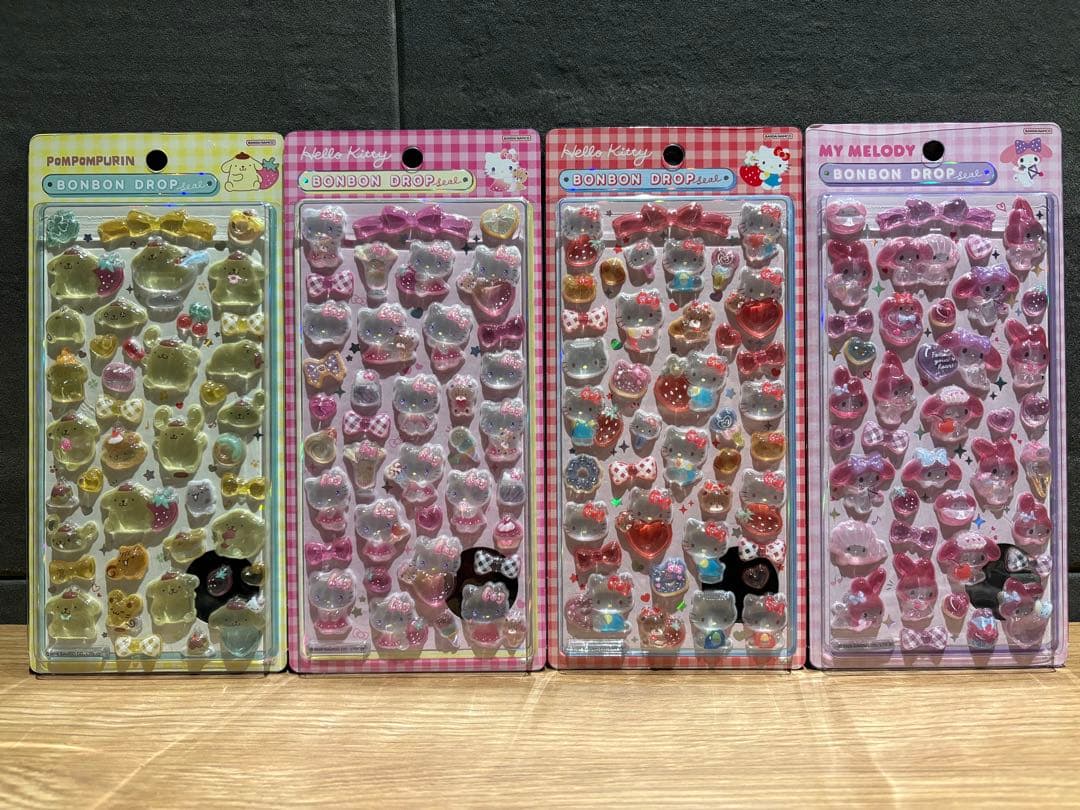 【正規品】ボンボンドロップシールスヌーピー4種サンリオ第二弾8種12点セット