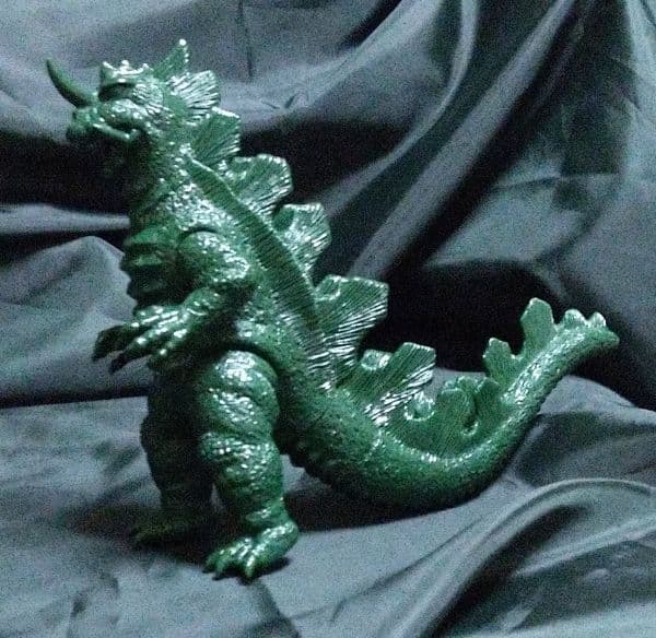 マルサン キングゴドラス 緑色 未塗装 ソフビ ソフトビニール人形