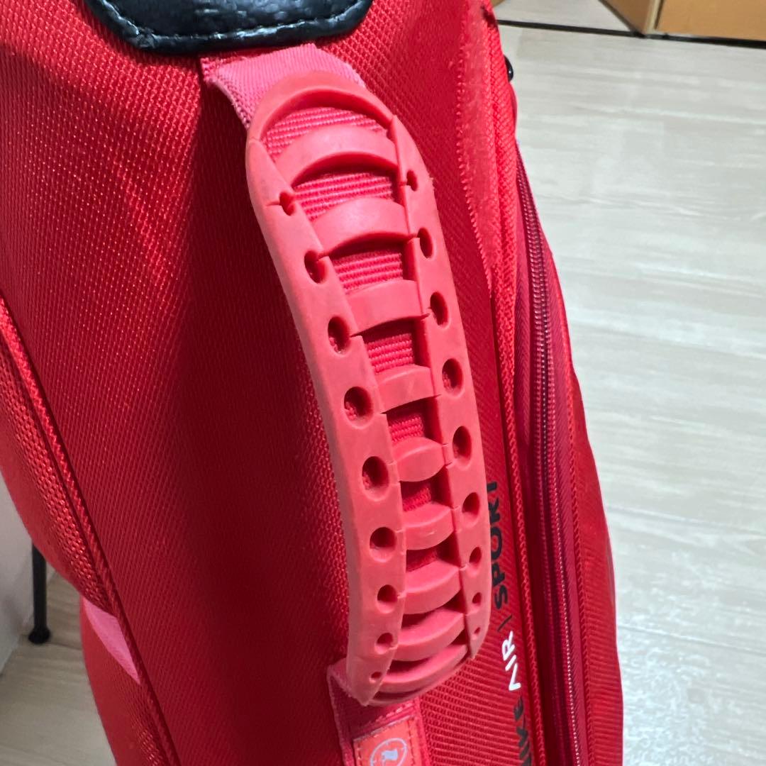 超軽量 NIKE キャディバッグ ゴルフバッグ スタンド 赤