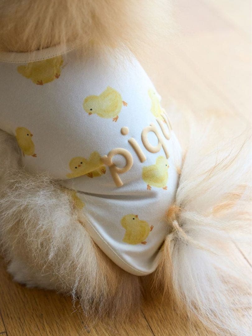 ジェラートピケ　ひよこ柄プルオーバー　Lサイズ