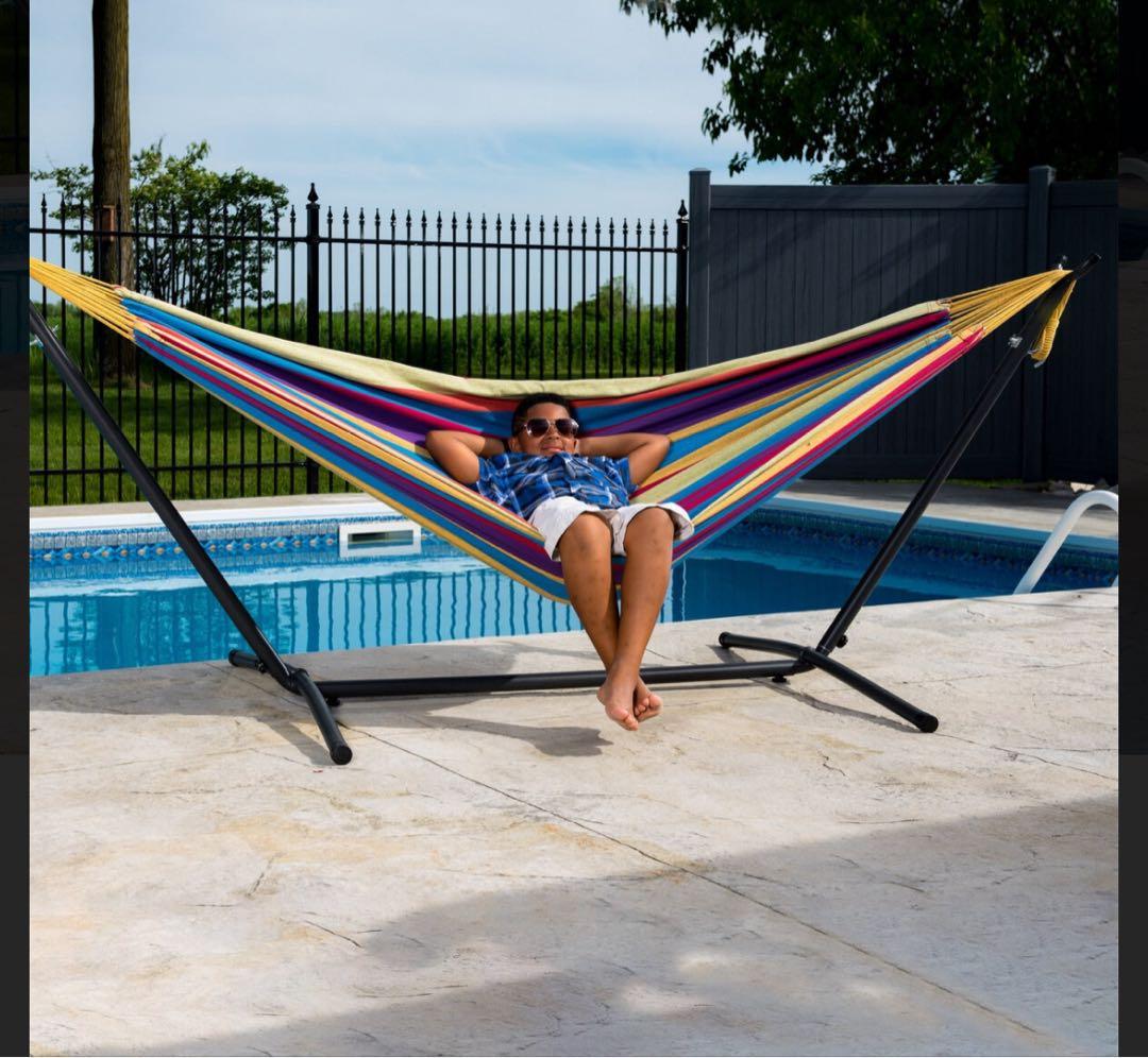 美品　ビブレ VIVERE ハンモック 自立式 収納ケース付き