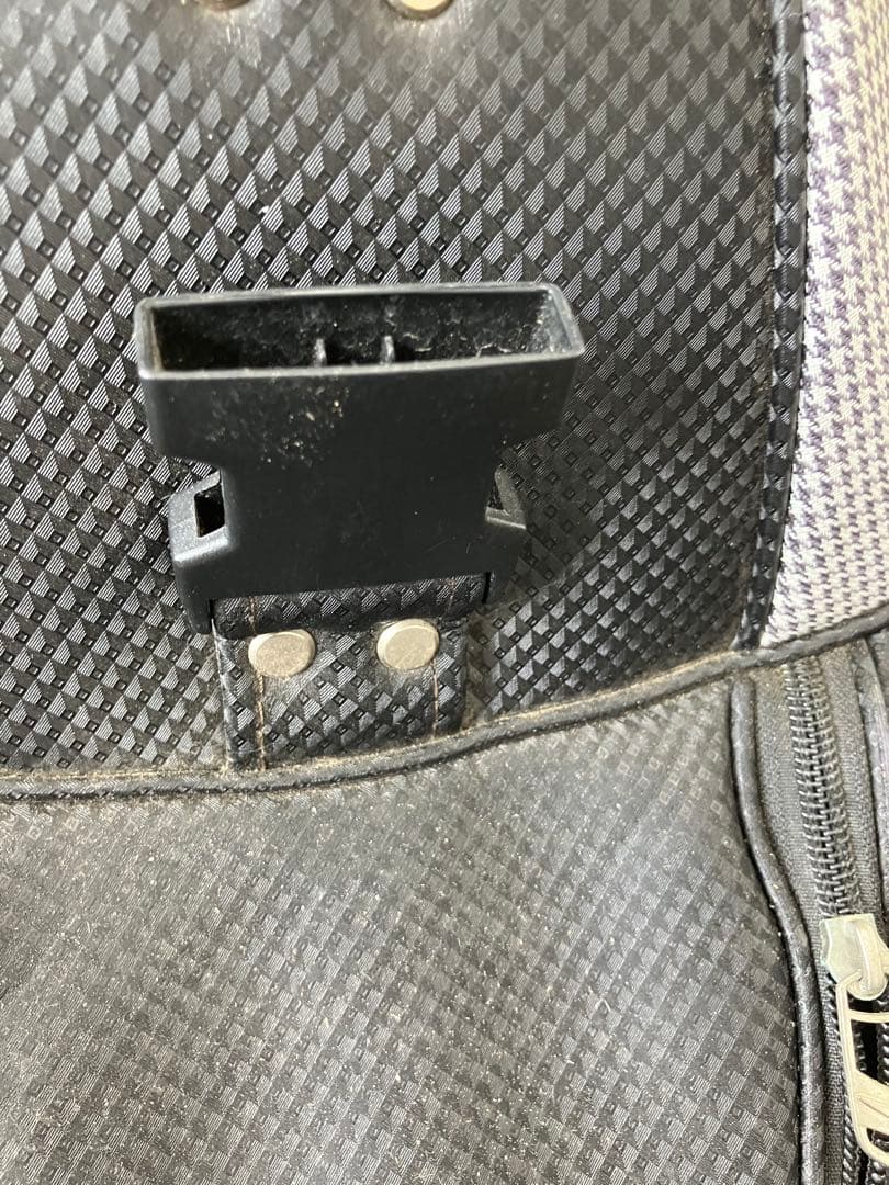 値下！XXIO ダンロップ　キャディバッグ スタンド型　千鳥柄　モノトーン　白黒