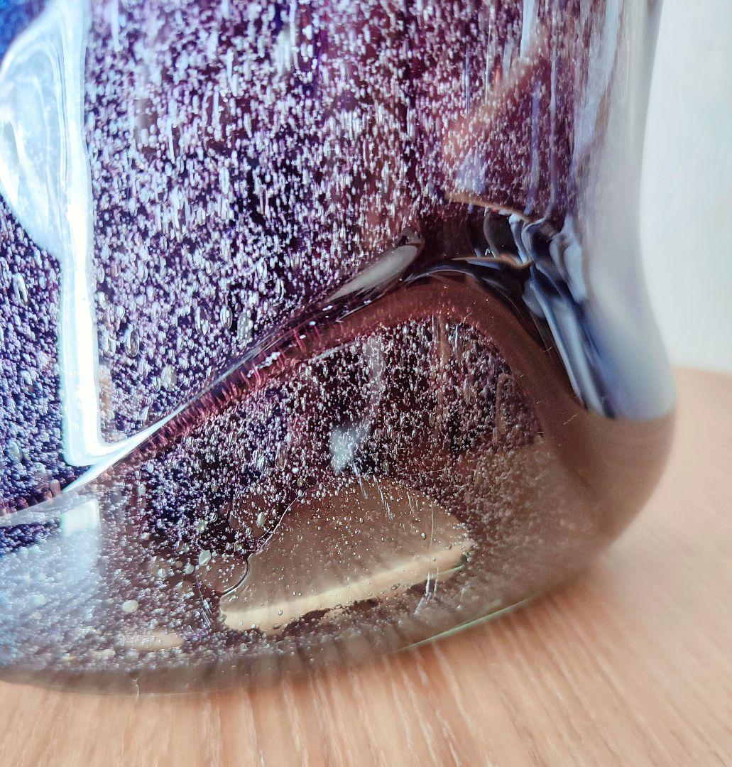 希少　琉球ガラス　稲嶺盛吉　花瓶　フラワーベース