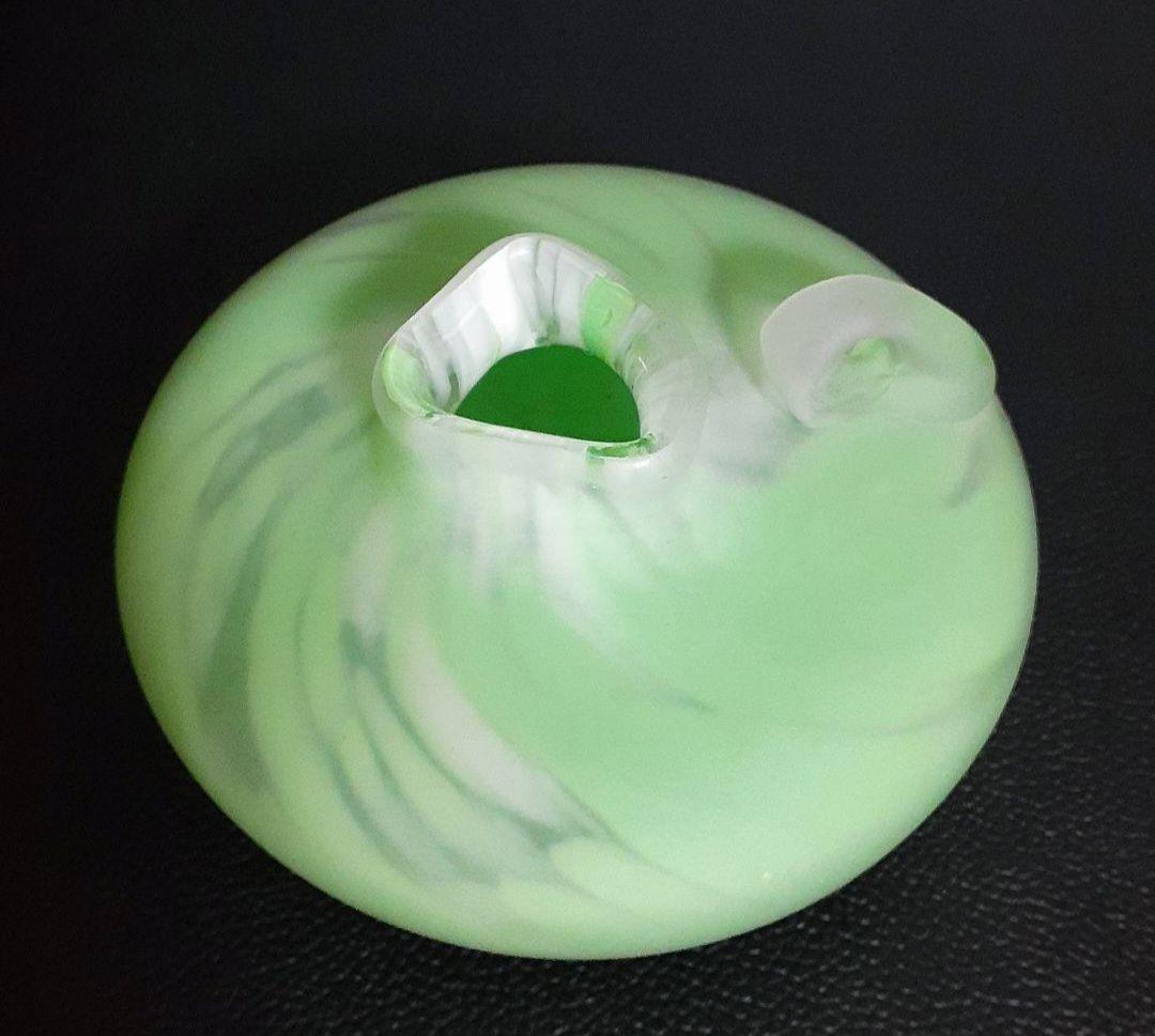 【真作保証❗】文化勲章受章作家　ガラス工芸界の重鎮【藤田喬平】作　手吹　花瓶