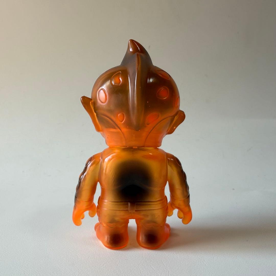 リアルヘッド　ミュータントヘッド　ミニ　ソフビ　フィギュア　クリアオレンジ