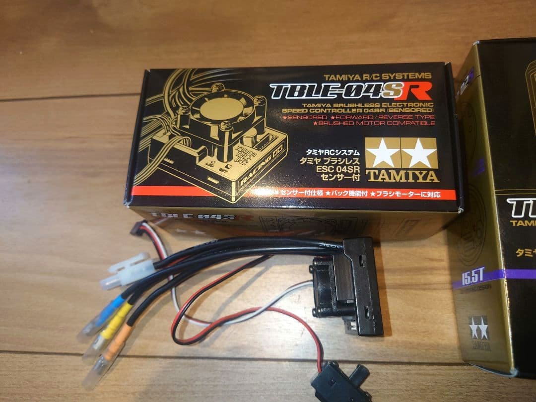 タミヤTAMIYA ESC 04SR & TBLE-02S 15.5T モーター