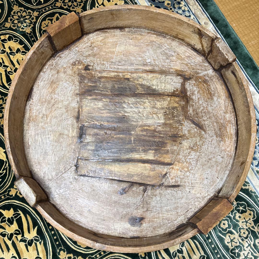インド　チャパティテーブル　アンティーク