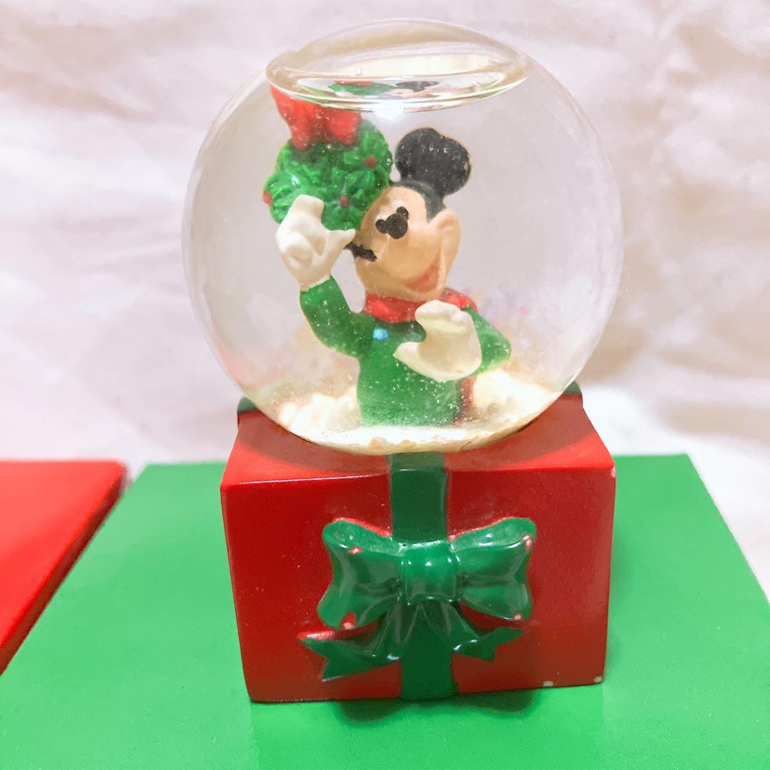 超希少❣️2001ディズニースノーグローブ3個セット JCペニー ミッキー ミニー