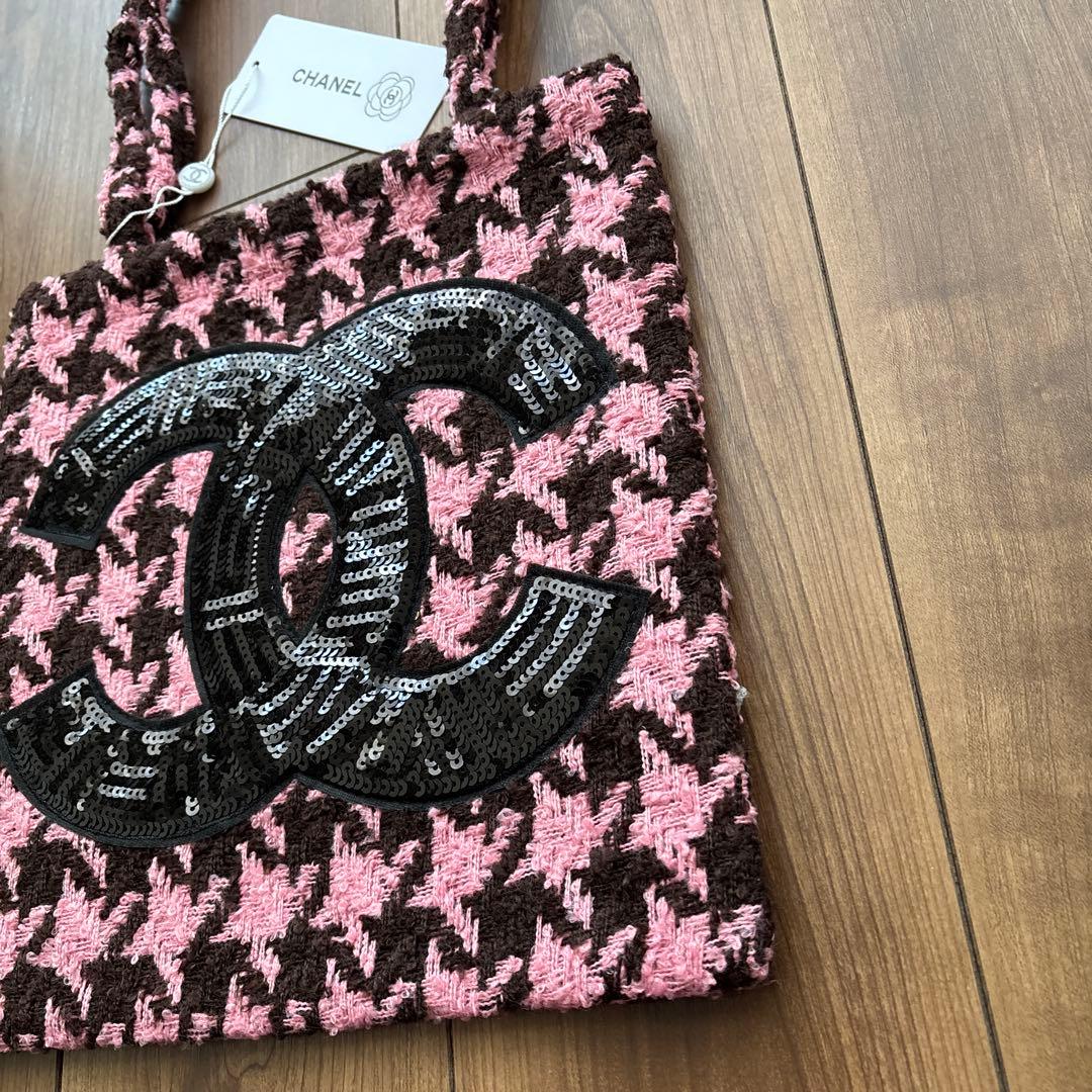 CHANEL ツイードトートバッグ