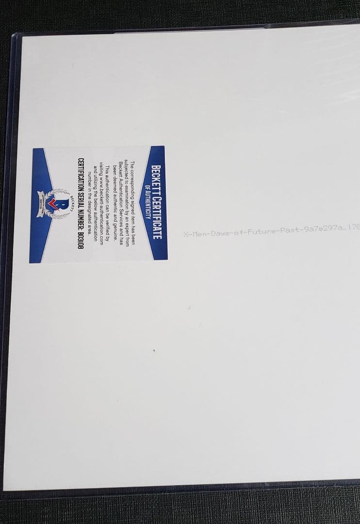 ヒュージャックマン 直筆サインフォト ベケット鑑定 マーベル