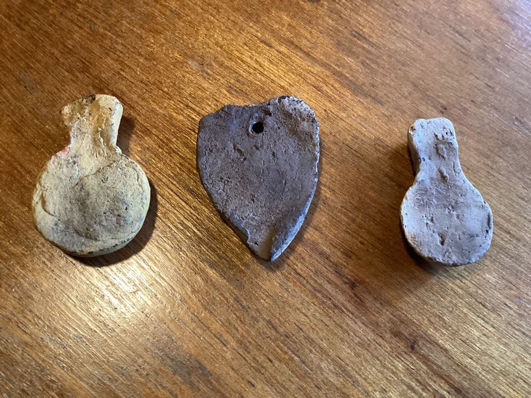 中国古陶 小さなオブジェ 3点セット