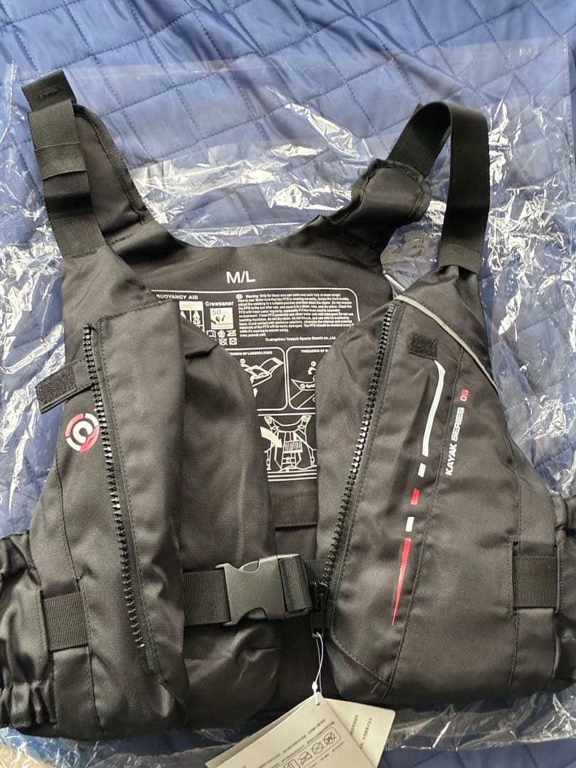 SUPブラック ライフジャケット　M/Lサイズ