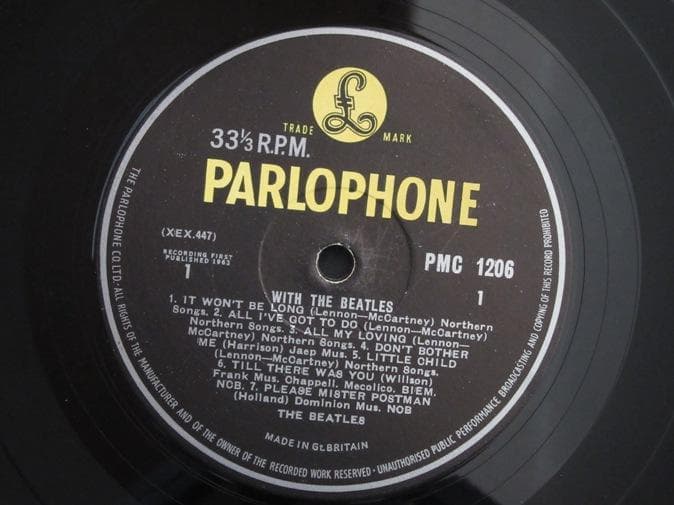 BEATLES★With The Beatles UK Y/B Parlopho