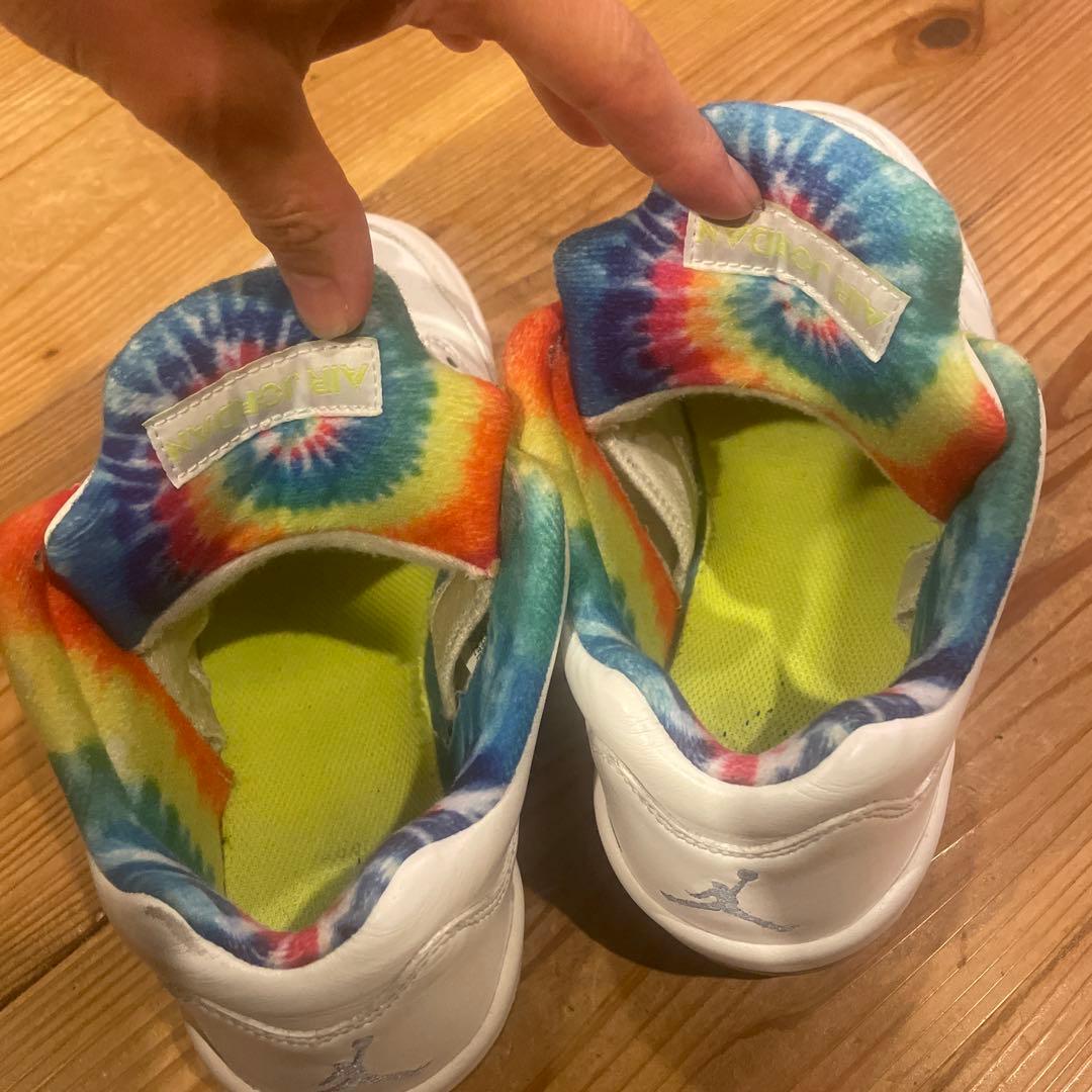 バートナイキゴルフシューズ　ジョーダン5ロー　タイダイ26.5㎝