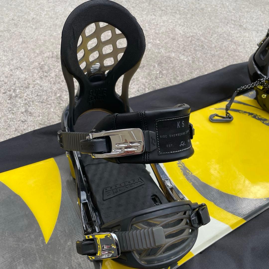 ZUMA スノーボード×RIDE バインディング イエロー/レッド 135cm