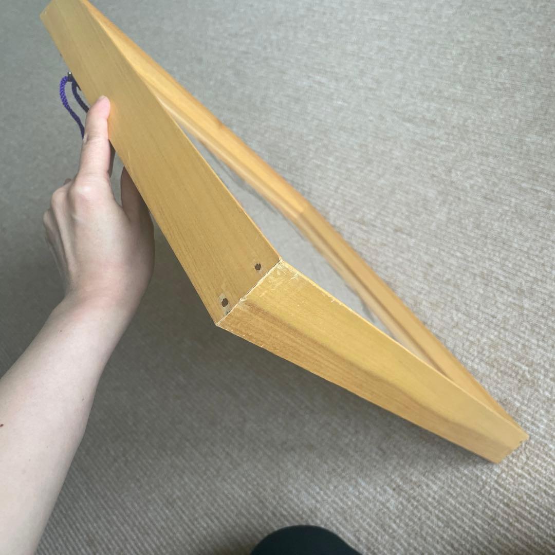 インテリア　書道アート　渡文帯　刺繍