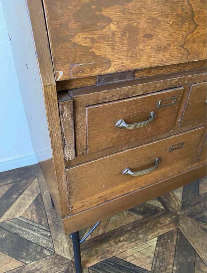 【ネモ】古道具　ライティングビューロー　文机　チェスト