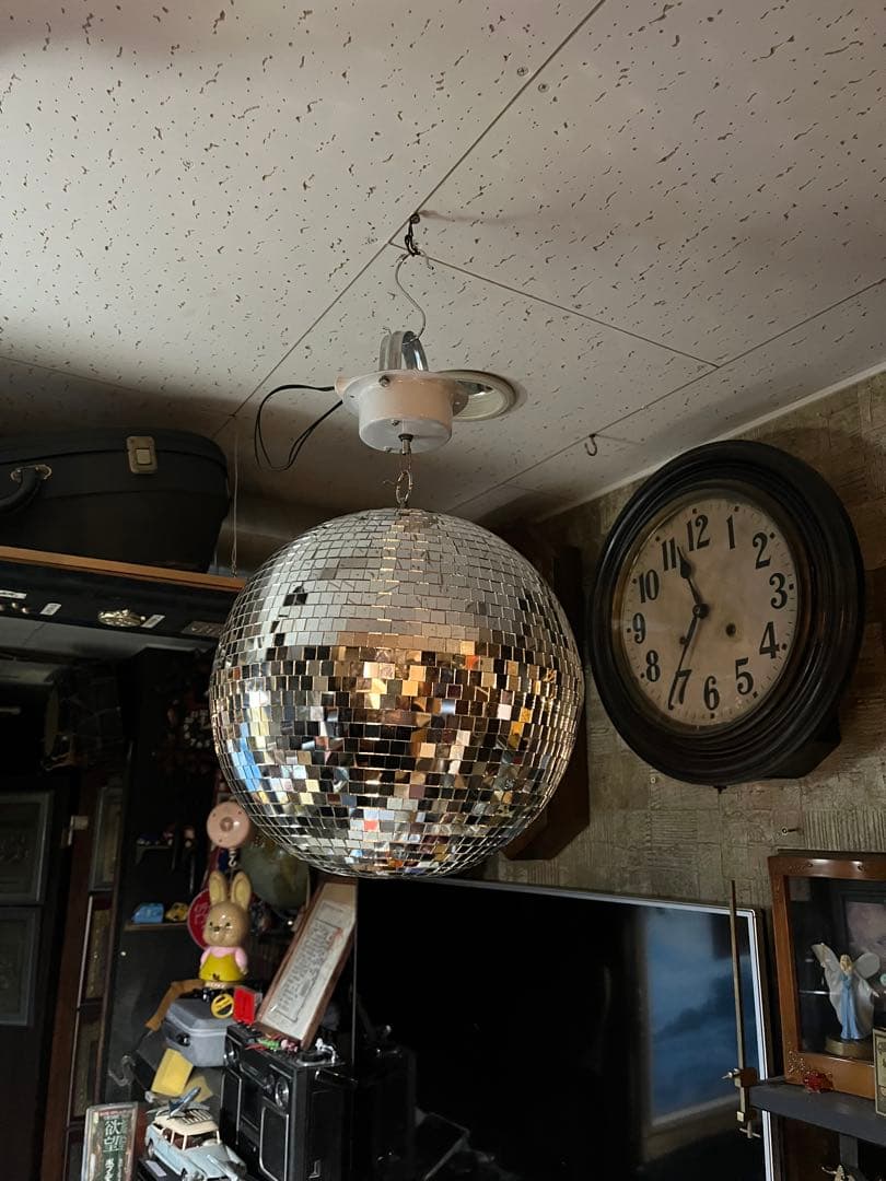 ミラーボウル、ディスコミラーボウル、踊り場、マハラジャ、電動回転ミラーボウル、