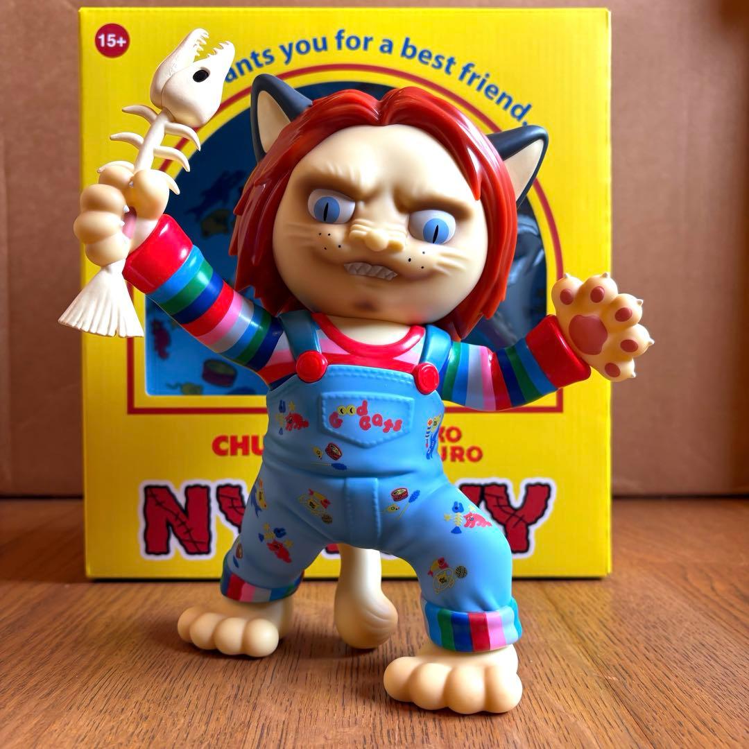 ニャッキー　石黒亜矢子　チャッキー　ソフビ　sofubi チャイルドプレイ