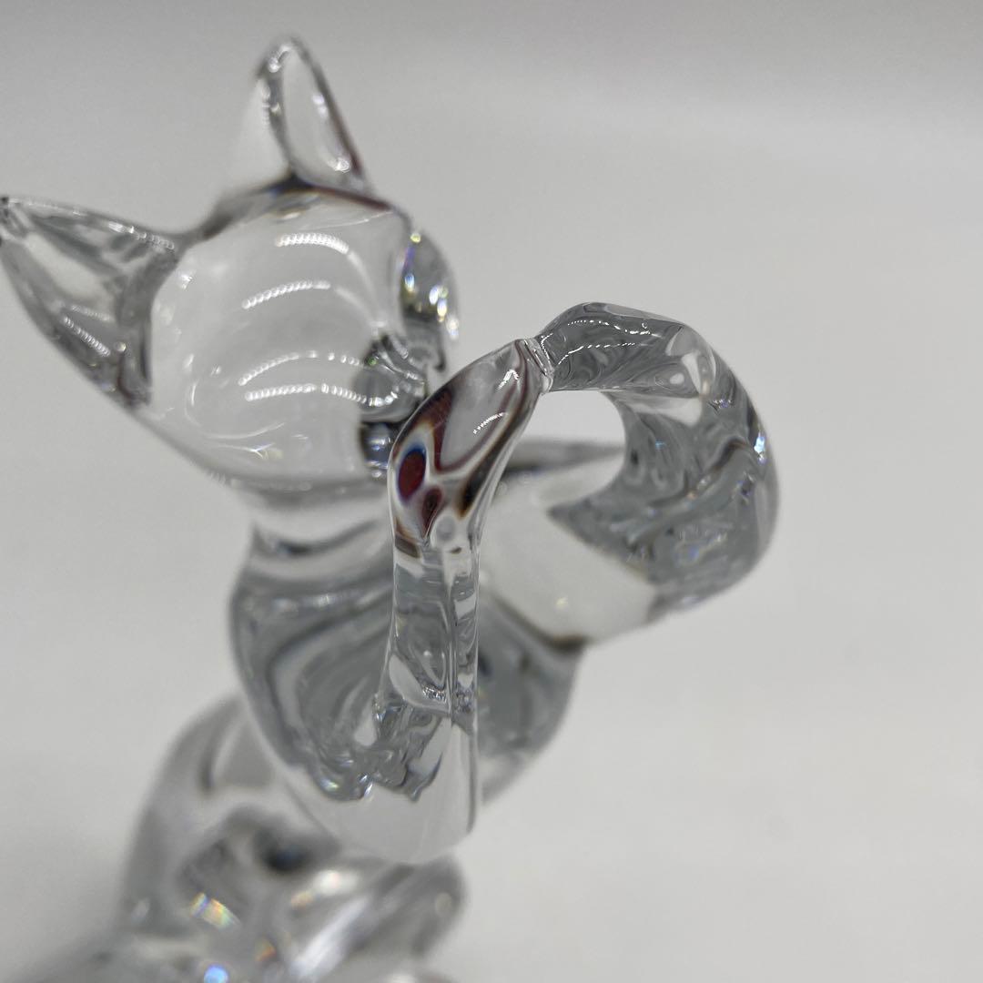 バカラ クリスタル　 フィギュリン 　猫　　　no.123