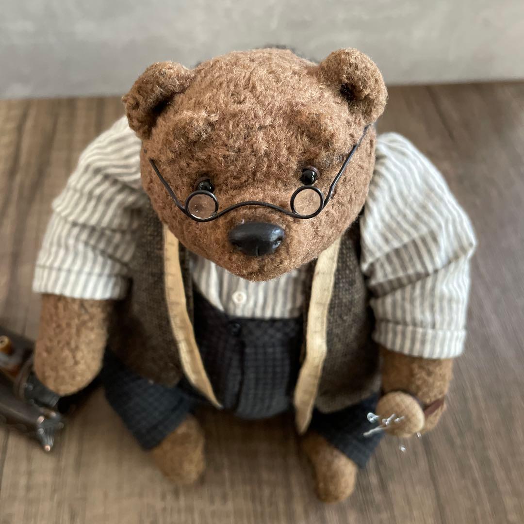テディベア　おじいさんのテーラー　アーティストベア　作家