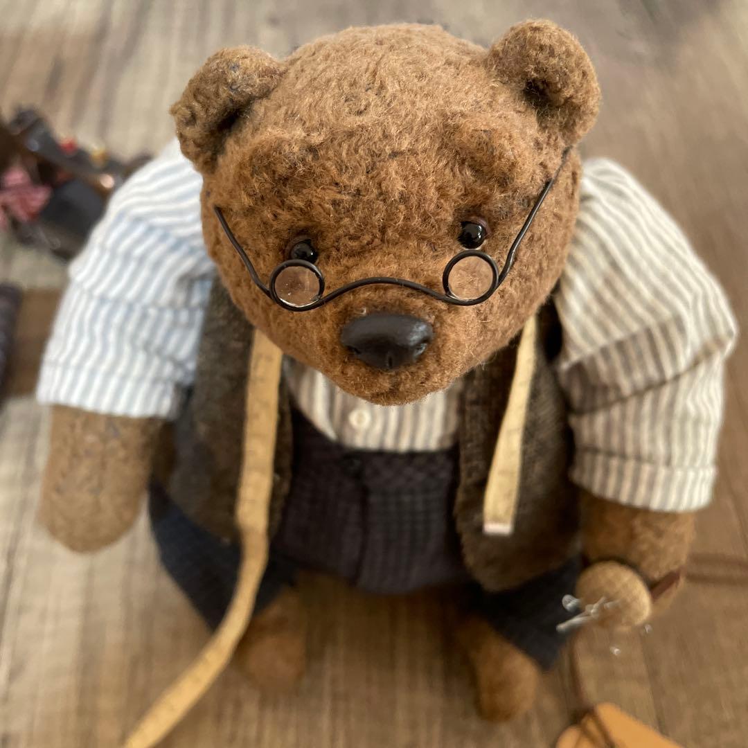 テディベア　おじいさんのテーラー　アーティストベア　作家