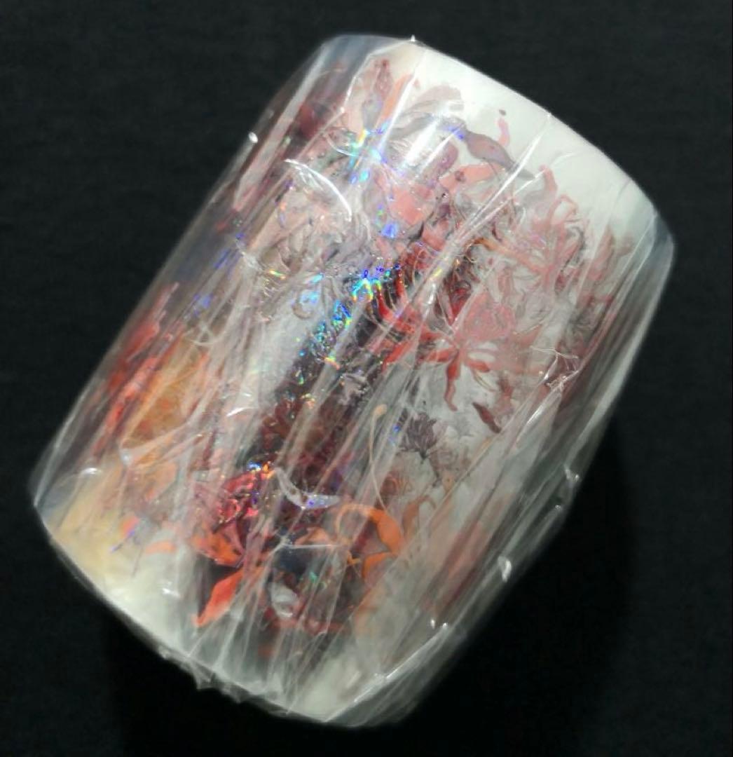 【8358】海外　マステ　5m巻売り　貝殻光マスキングテープ　彼岸花