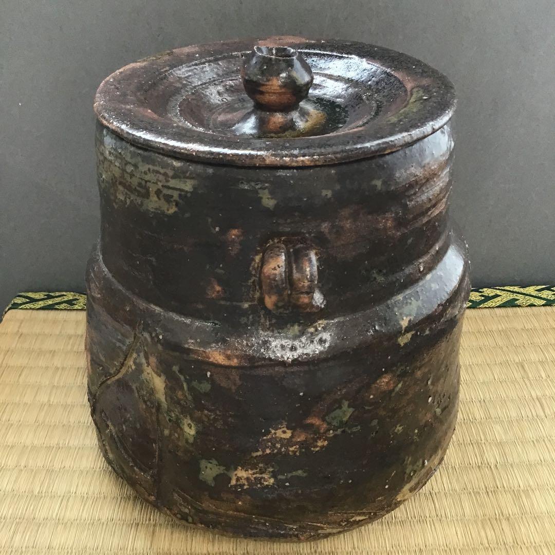 茶道具　水指　いらほ　水指　宗歩作　替蓋付　共箱　S28MS