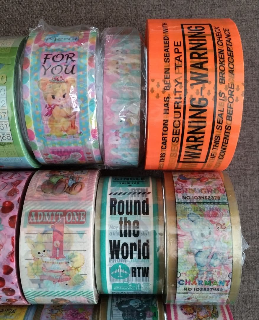 OPPテープ等 24本セット① (新品23本) レトロアニマル アメキャラ