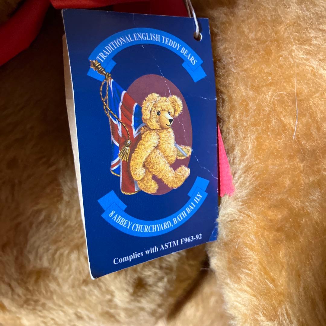 レア　イギリス製 アンティークテディベア　　80cm 可動可愛い