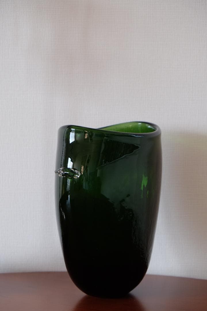 西山亮 民藝品 吹きガラス 花瓶 花器 骨董 横山秀樹 舩木倭帆 ガラス グラス