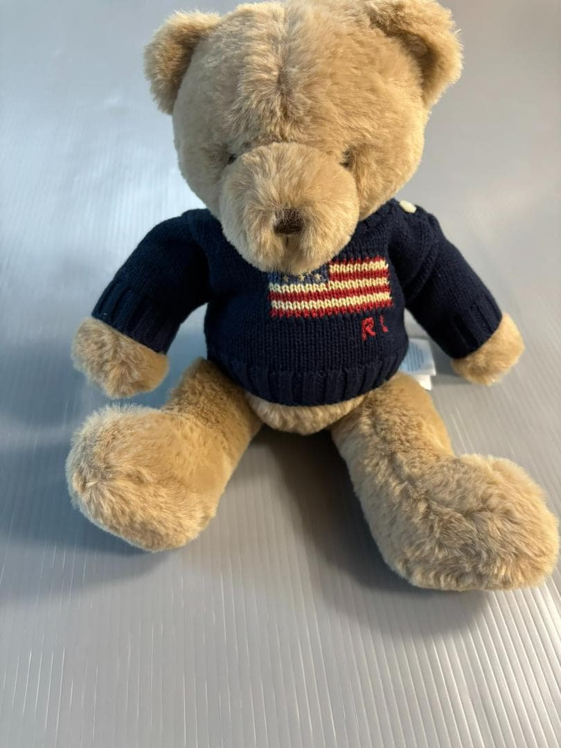 ラスト１新品タグ付き定番ラルフローレンポロベアフラッグセーターぬいぐるみスモール