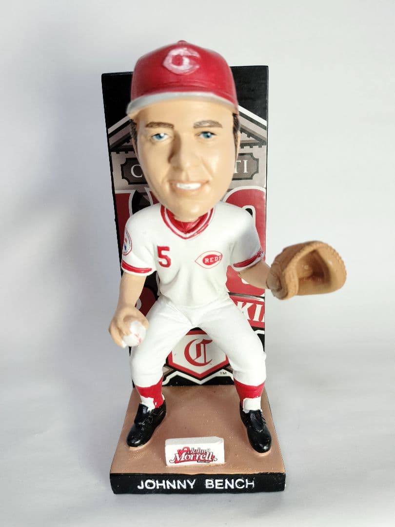 ジョニー・ベンチ／”球団創立150周年” ボブルヘッド人形 (2019／レッズ）