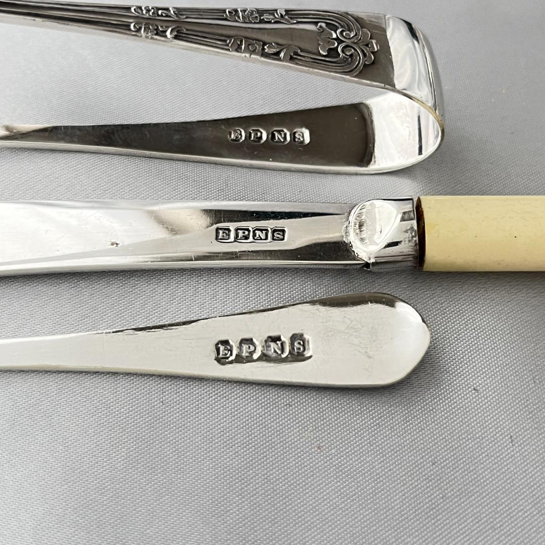 【英国】 アフタヌーンティーセット ティーナイフ ティースプーン トング ケース