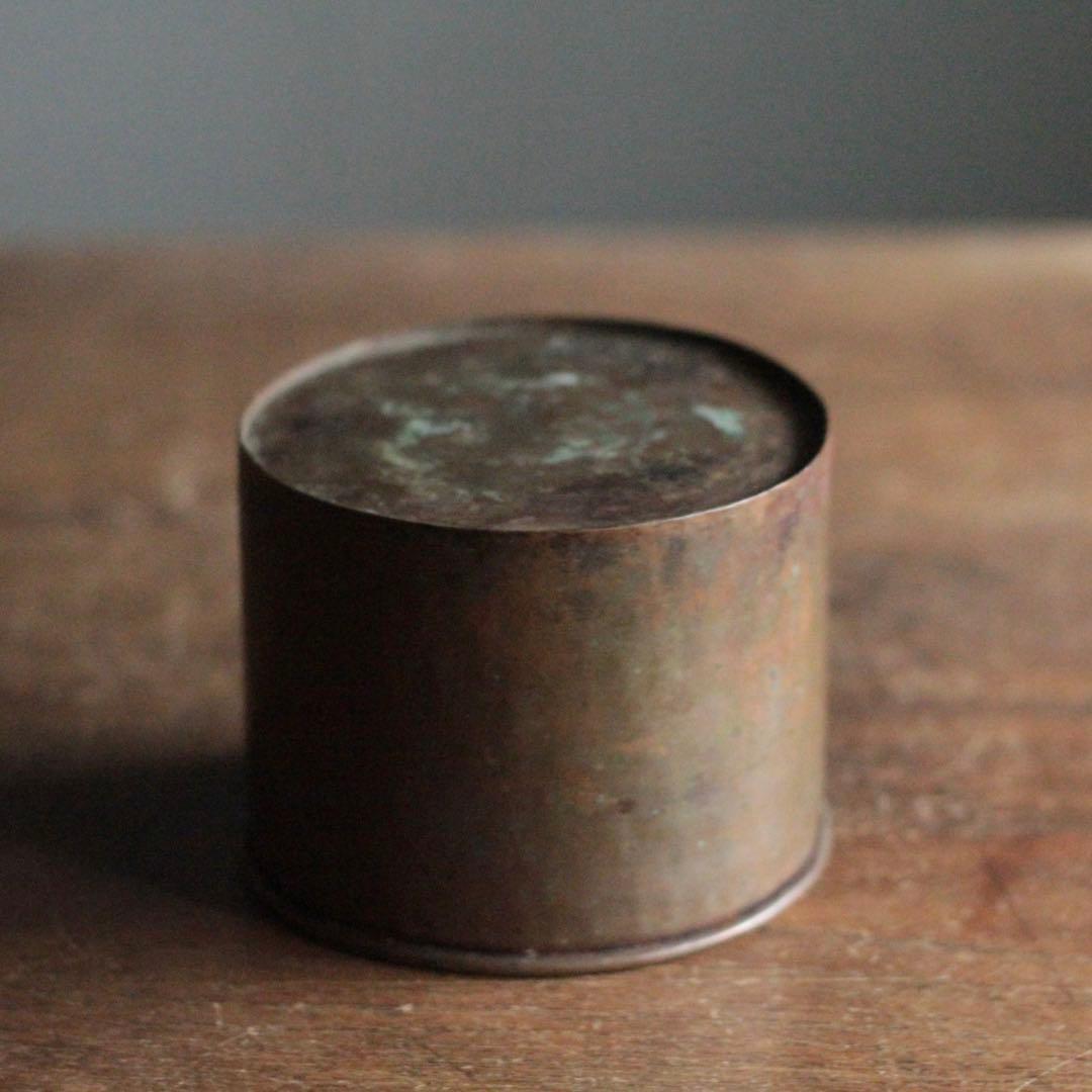 かっこいい 銅筒 古道具 アンティーク オブジェ 銅製筒