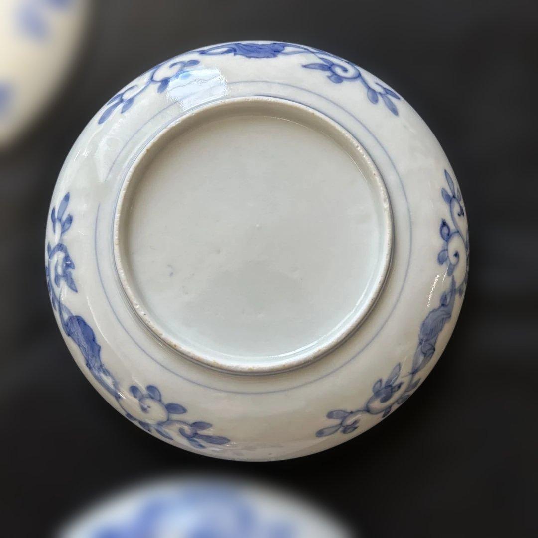 古伊万里　染付け　菊竹梅図　5枚❗️ ✨ばら売り可能です✨