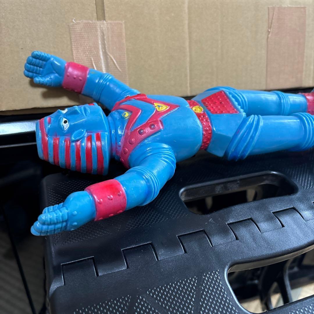 ジャイアントロボ　ブルマァク 昭和46年頃 当時物　ソフビ　29CM 東映