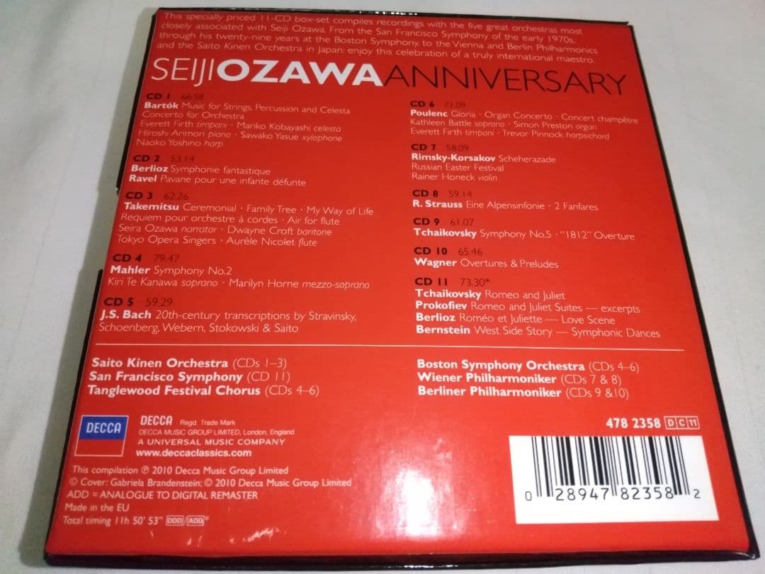 小澤征爾 ANNIVERSARY 11枚組 CD