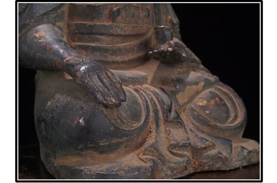 民間仕入れ品　美術館級中国明時代　銅製子如来様※DE838B2-2