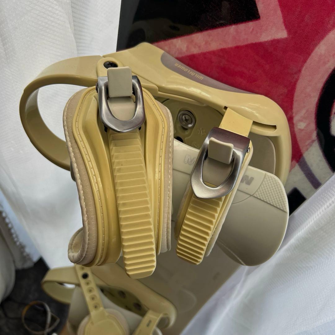 スノーボード ビンディングセット 白140