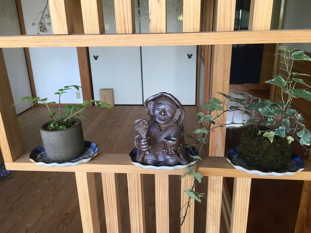 田の神様　田の神さぁ　十字に丸　島津家　家紋 お守り　茶道具