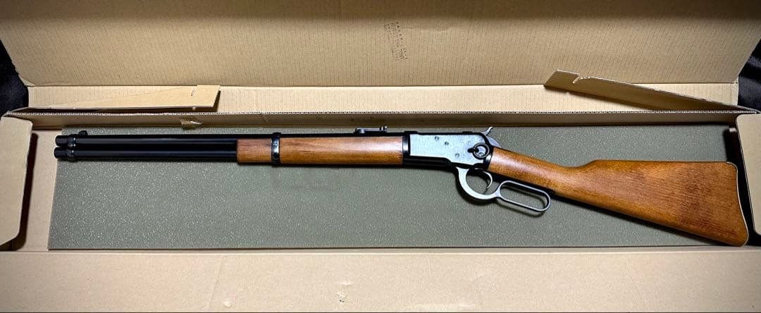 マルシン ウィンチェスター M1892 ブラック 高級ブナ材仕様 6mmBBガス