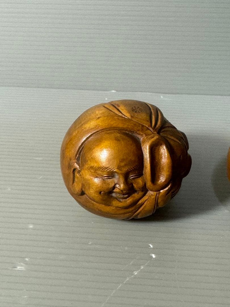 2535  『布袋　七福神』　置物　2客