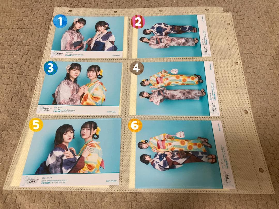 ナナニジ　anniversary live 2021 　浴衣ブロマイド　バラ売り