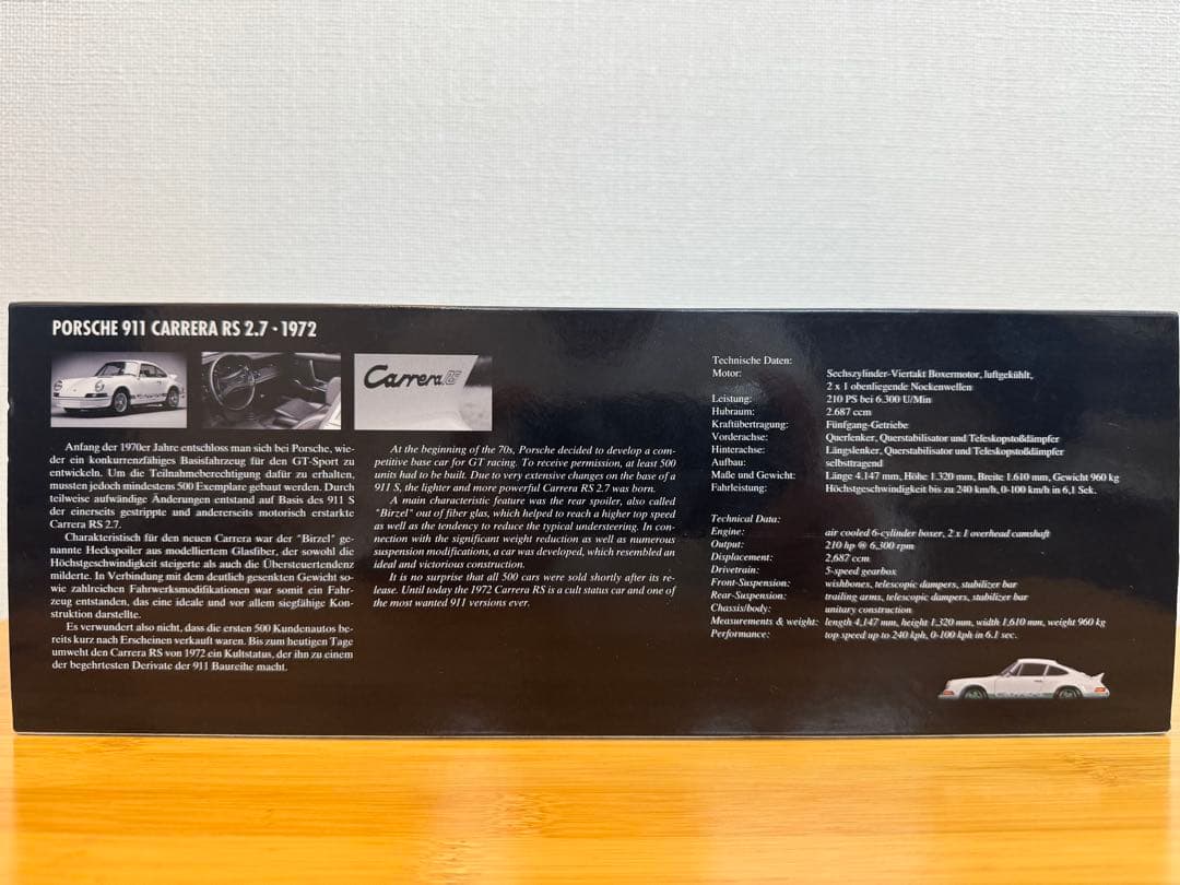 【MINICHAMPS】Porsche 911 Carrera RS 2.7