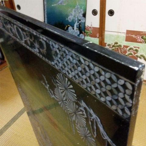★特大238㎝　螺鈿　らでん　壁掛け/壁飾り4枚組　沖縄本島引取限定　現物確認可