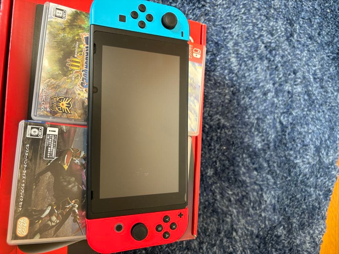 Nintendo Switch 本体 ネオンブルー/ネオンレッド ゲーム付き