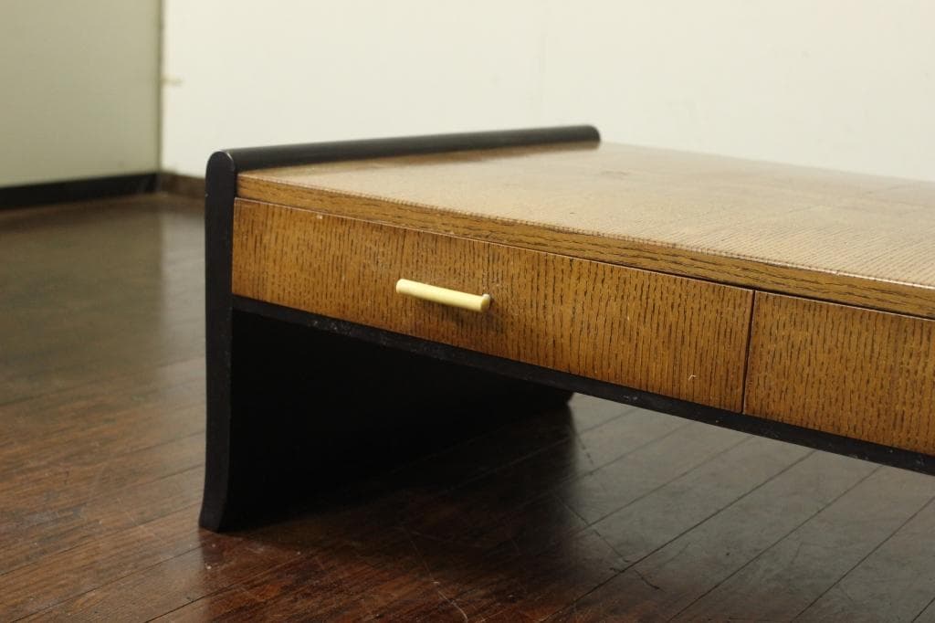 昭和レトロな風合いが良い文机 テーブル/古道具/テレビ台/ローボード/一枚板