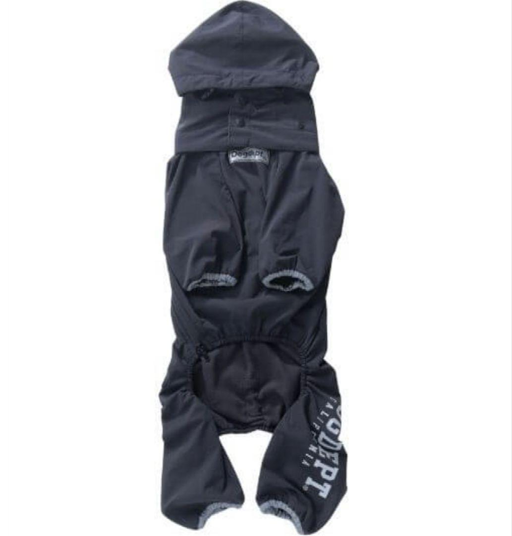 DOG DEPT グレー フード付き犬服 BLサイズ